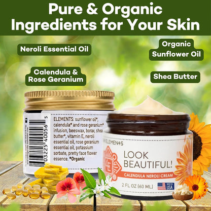 Four Elements 4E Calendula Neroli Cream 2 Oz