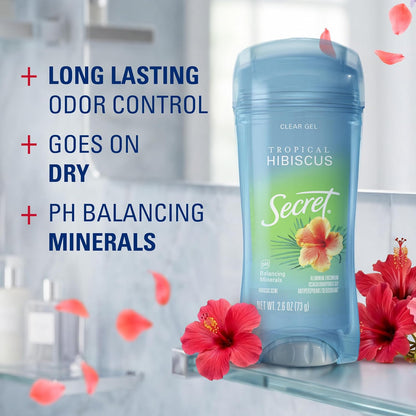 Secret antiperspirant deodorant with 72-hour sweat control