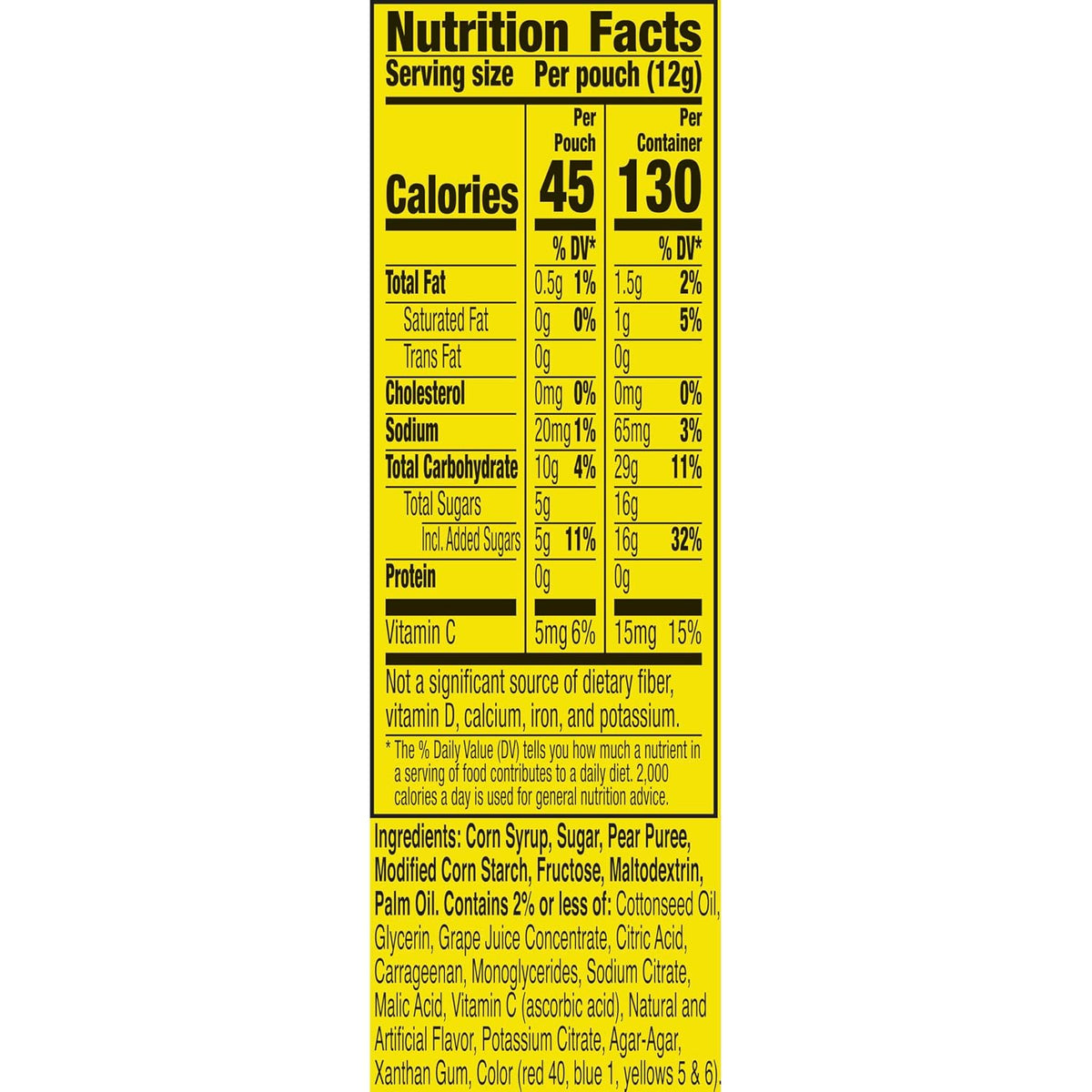 Tropical fruit Gushers snack pouches for kids