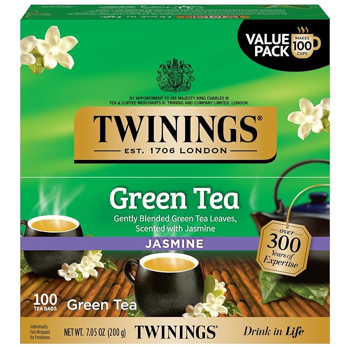 Twinings Green Tea with Jasmine 100 count box