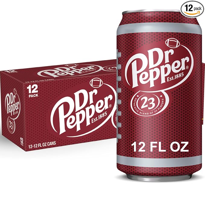 Dr Pepper Soda 12 fl oz cans 12 pack