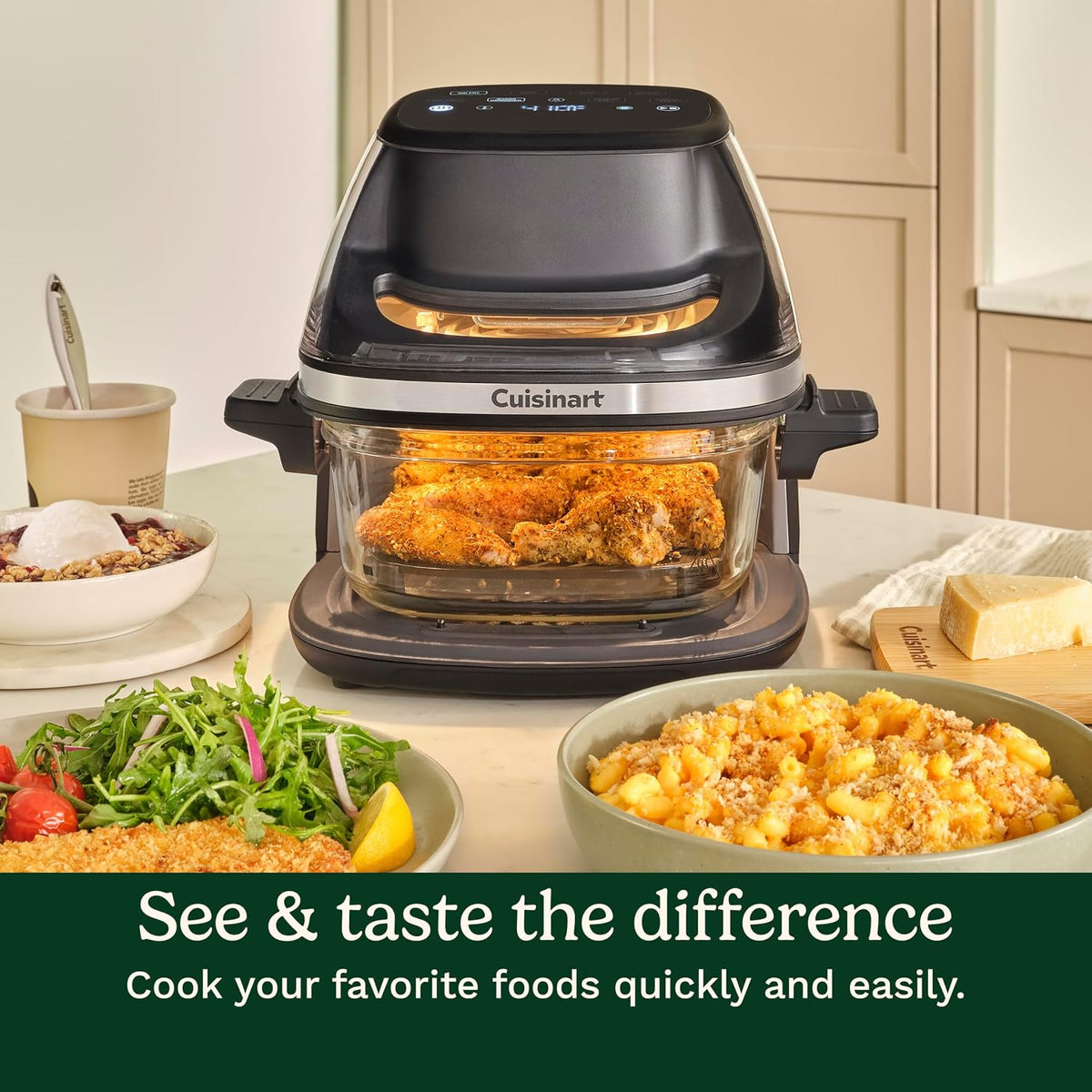 Cuisinart glass basket air fryer for countertop cooking