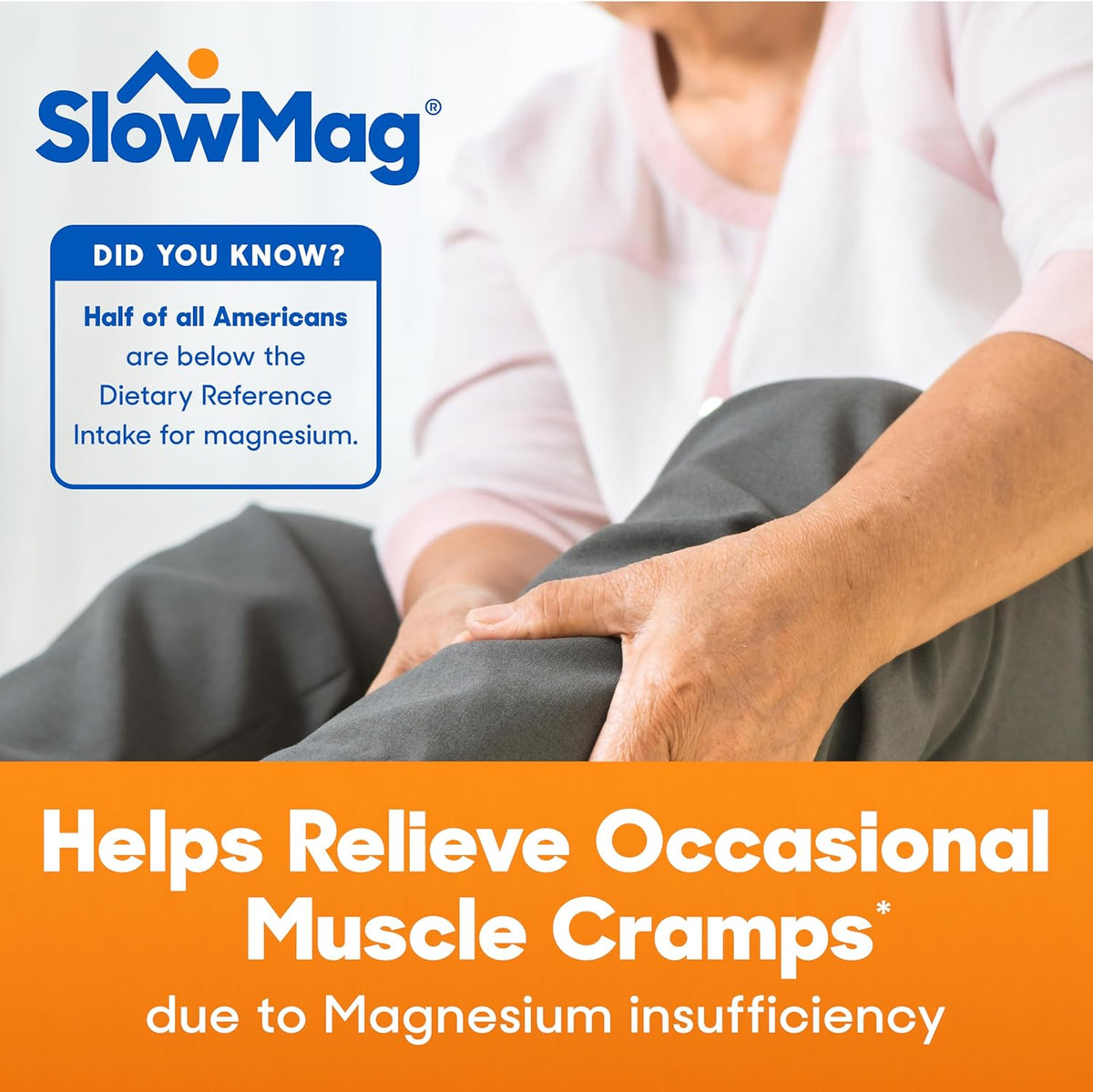 SlowMag slow release magnesium chloride supplement bottle
