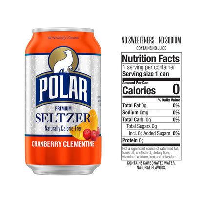 12 fl oz Polar seltzer cans in 18 pack