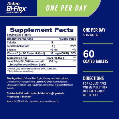 Osteo Bi-Flex glucosamine and vitamin D supplement