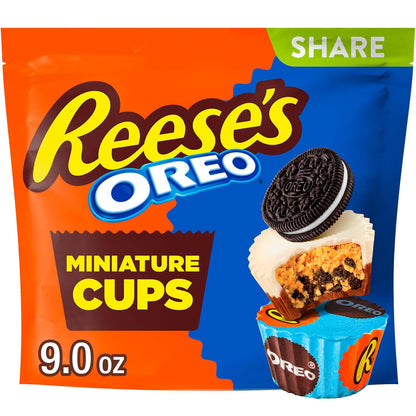 Reese's OREO mini peanut butter cups with chocolate and white creme