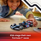 LEGO race car with driver minifigure included