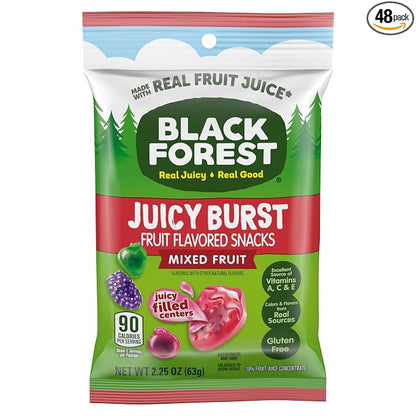 Black Forest Juicy Burst mixed fruit snacks