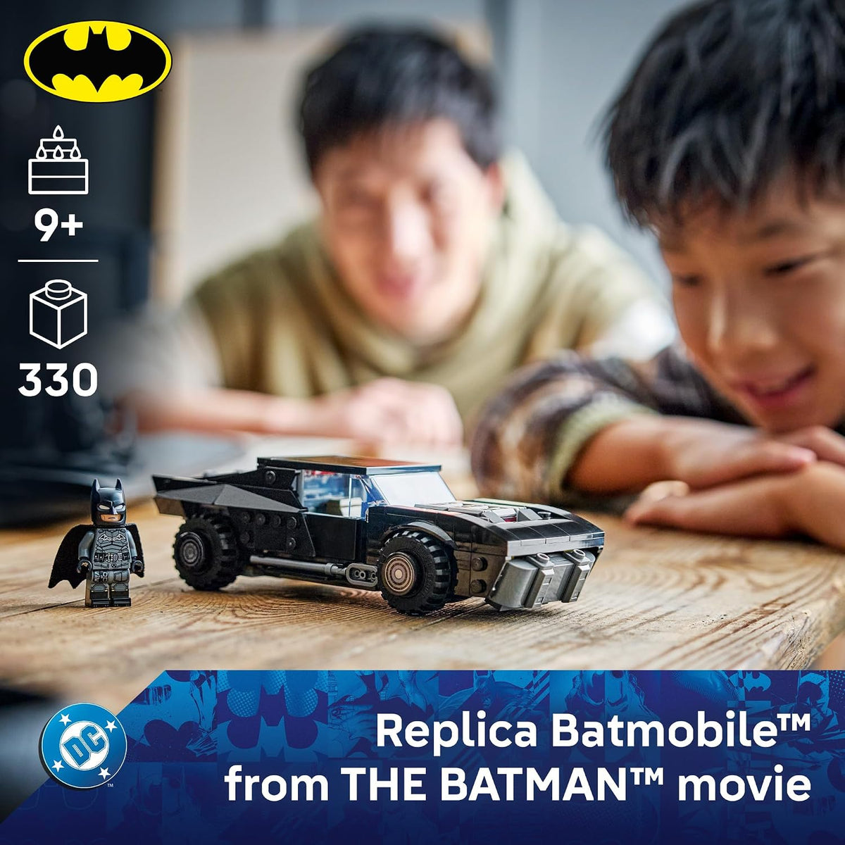 LEGO Batman Batmobile with removable roof and hood