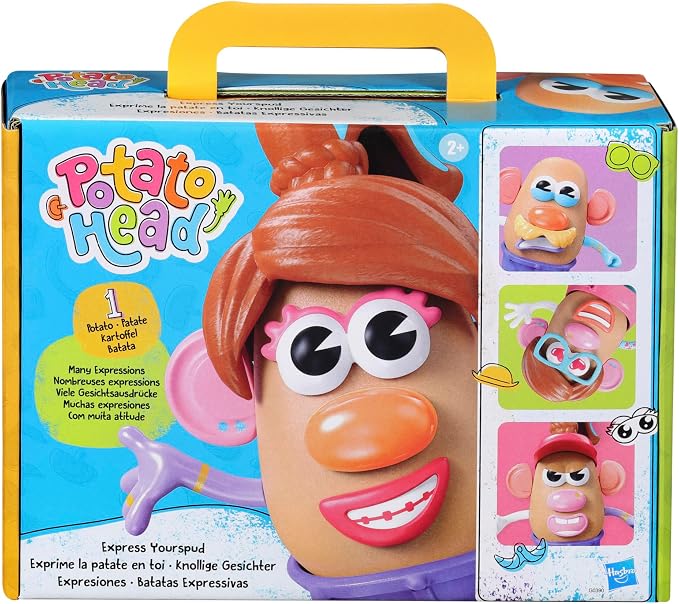 Mrs. Potato Head toy with 12 parts and pieces