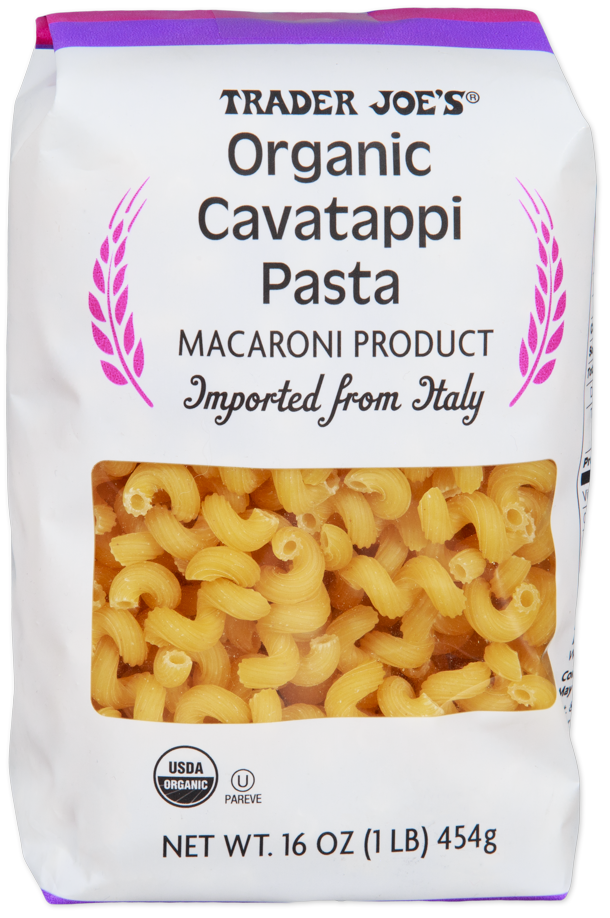 Trader Joe's organic cavatappi pasta