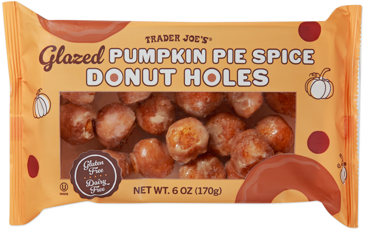 Trader Joe's glazed pumpkin pie spice donut holes