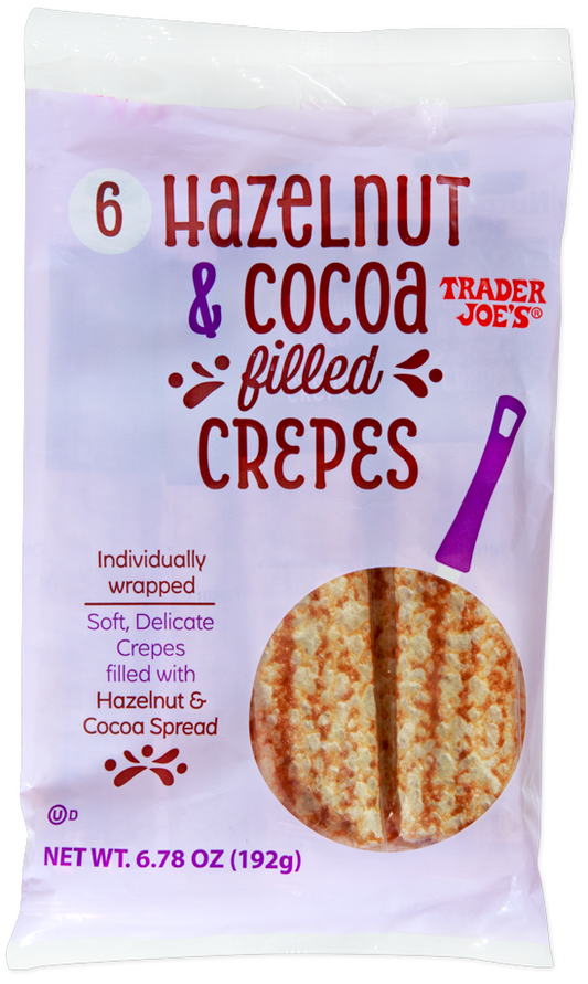 Trader Joe's hazelnut and cocoa filled crepes