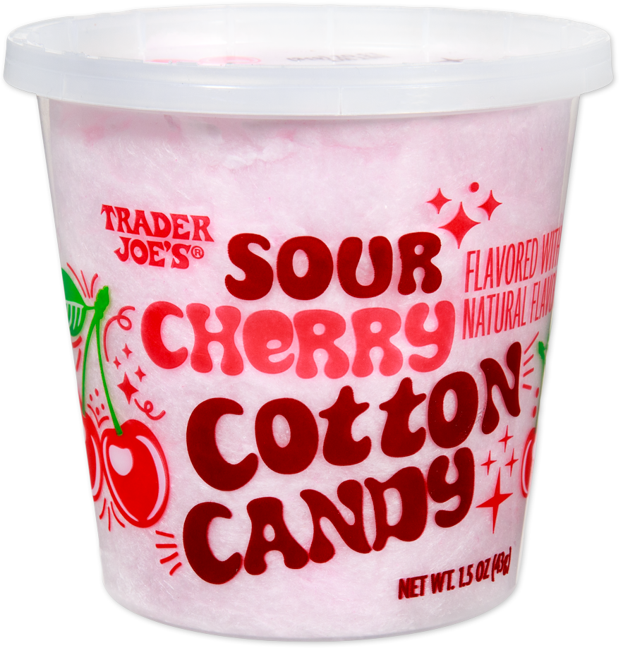 Trader Joe's sour cherry cotton candy