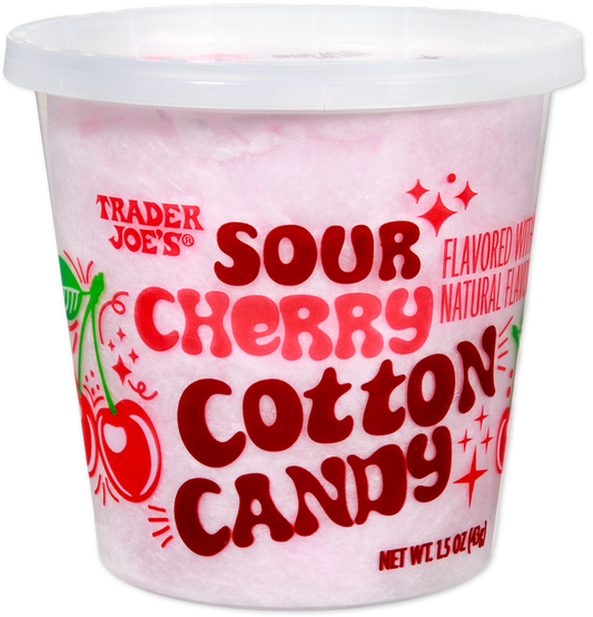 Trader Joe's sour cherry cotton candy