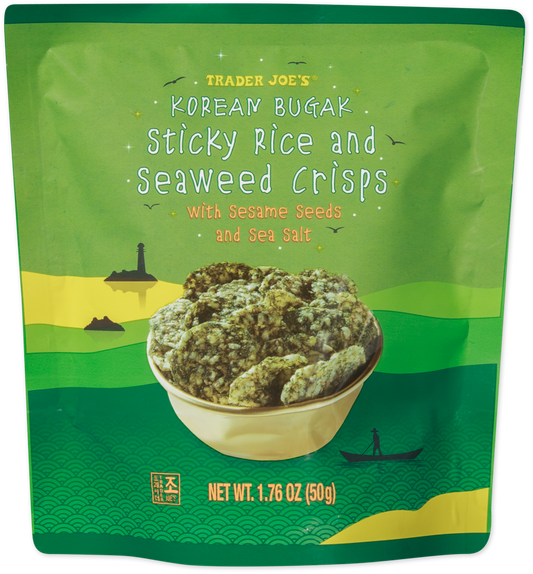 Trader Joe's Korean Bugak sticky rice and seaweed crisps