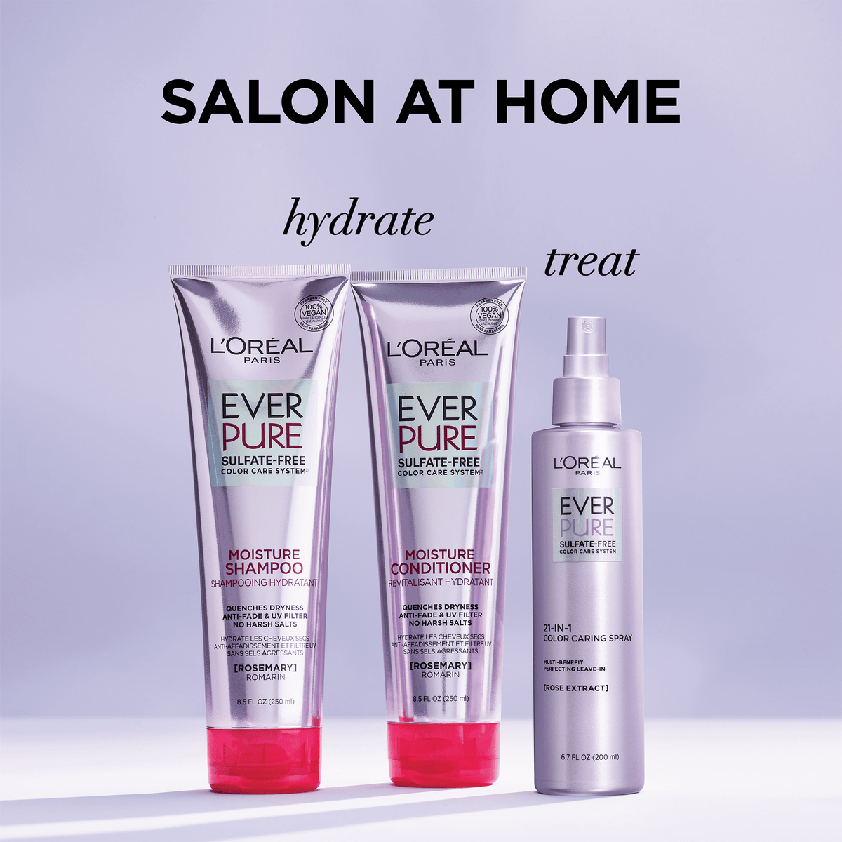 L’Oréal Paris EverPure care for dry and color-treated hair