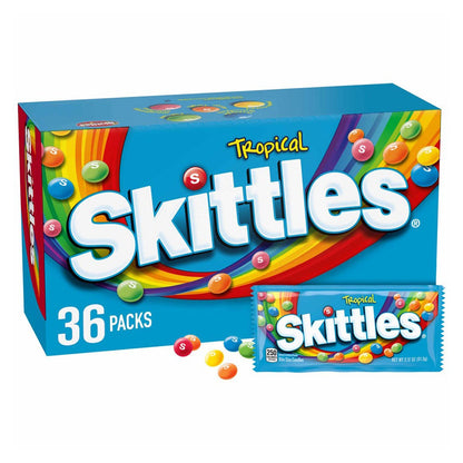 Skittles Tropical bite size candy 36-count box