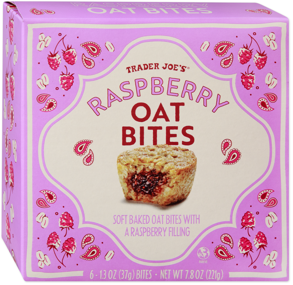 Trader Joe's Raspberry Oat Bites gluten free snack
