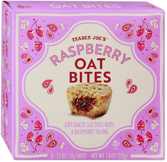 Trader Joe's Raspberry Oat Bites gluten free snack