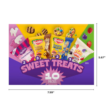 Keebler assorted cookies and fruity snacks for lunchboxes