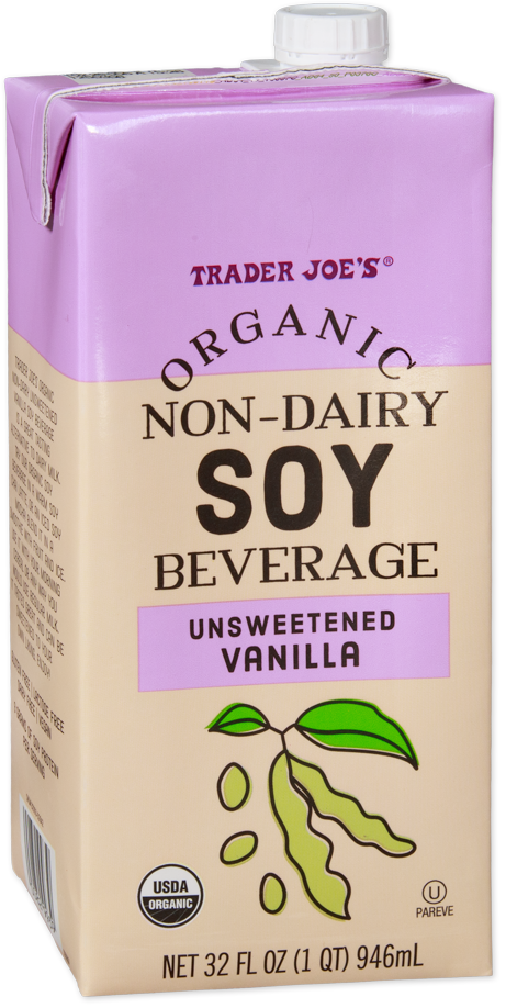 Trader Joe's organic non-dairy unsweetened vanilla soy beverage