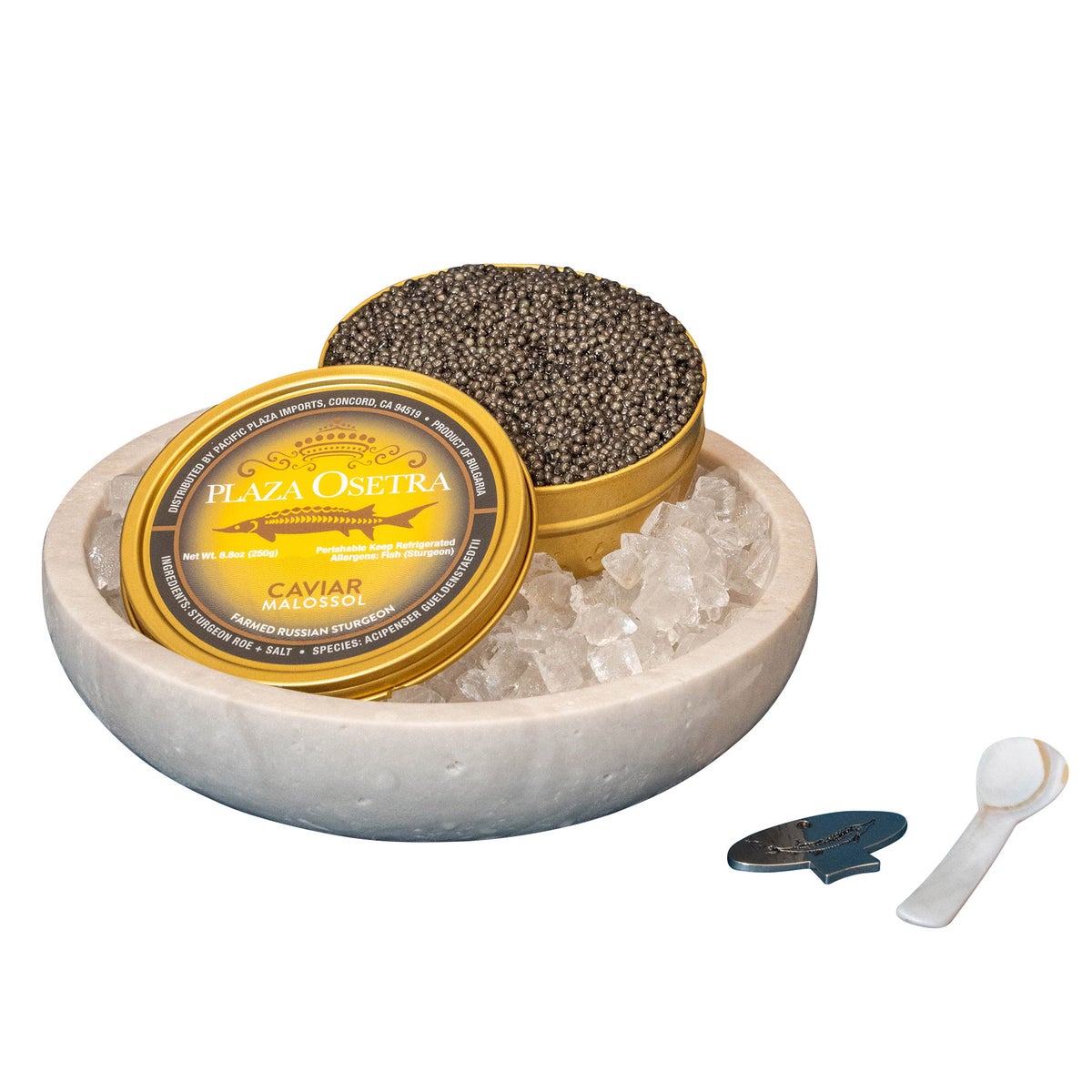 Plaza Osetra farmed Bulgarian sturgeon caviar 8.8 oz tin