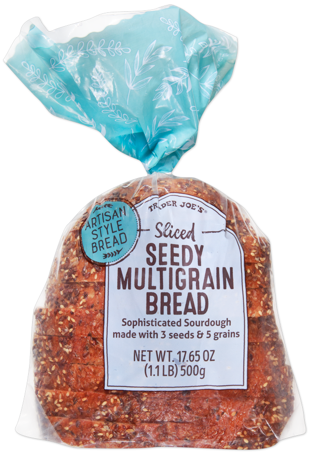 Trader Joe's sliced seedy multigrain bread loaf