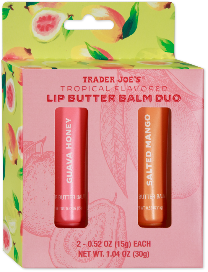 Trader Joe's Tropical Flavored Lip Butter Balm Duo