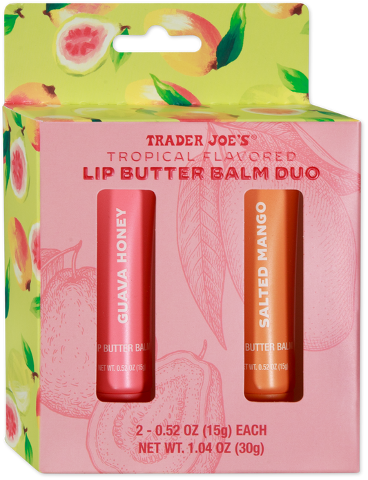Trader Joe's Tropical Flavored Lip Butter Balm Duo