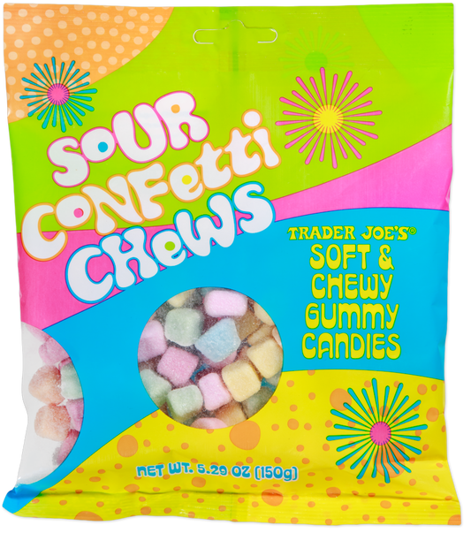 Trader Joe's Sour Confetti Chews candy
