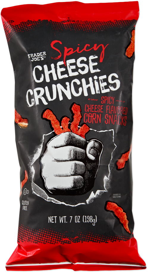 Trader Joe's Spicy Cheese Crunchies snack bag