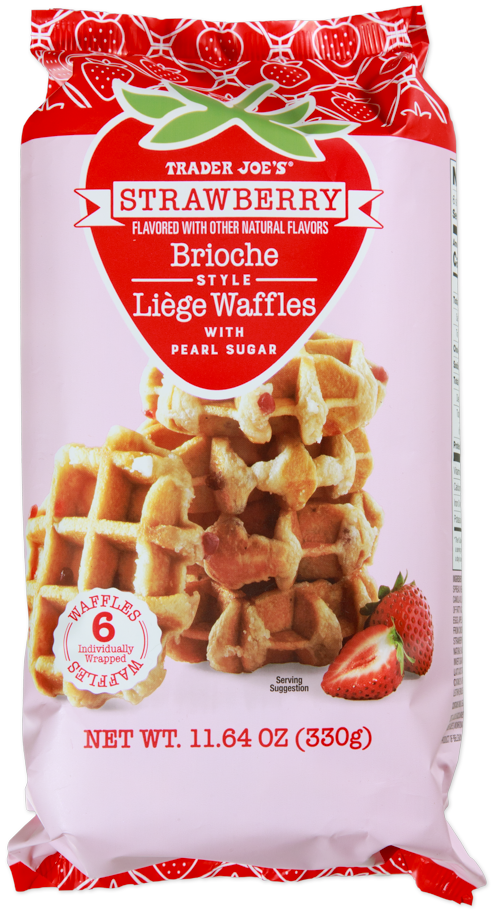 Trader Joe's strawberry brioche style Liège waffles