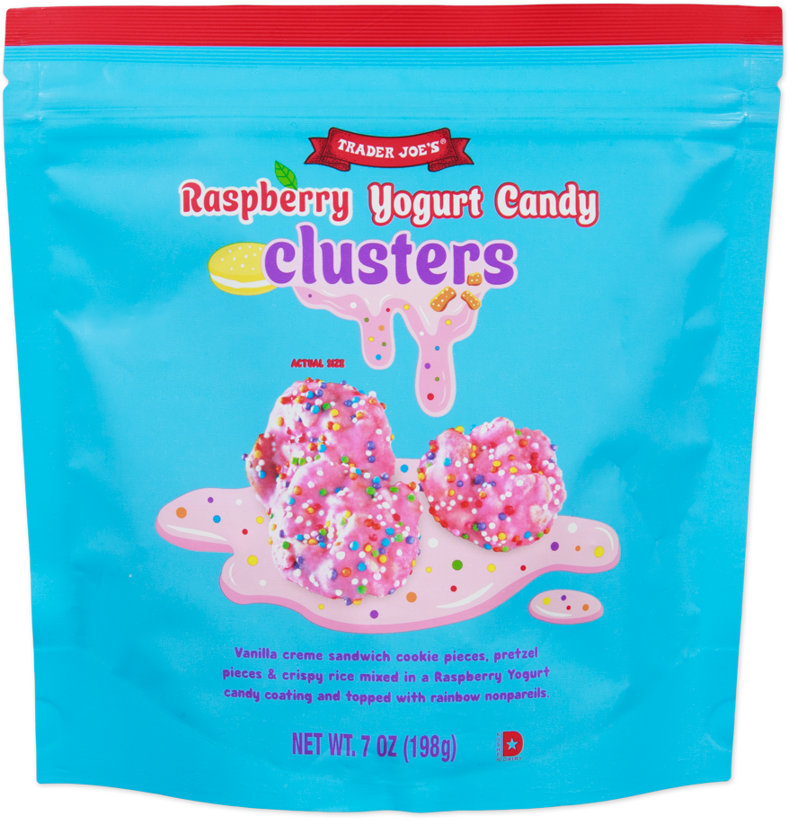 Trader Joe's raspberry yogurt candy clusters