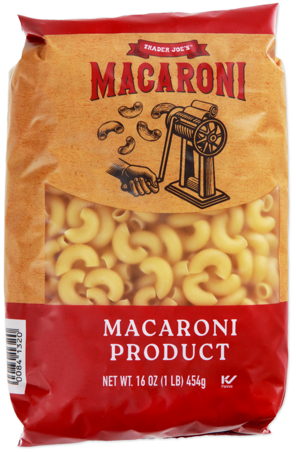 Trader Joe's kosher macaroni pantry pasta