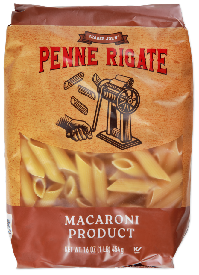 Trader Joe's Penne Rigate kosher pasta