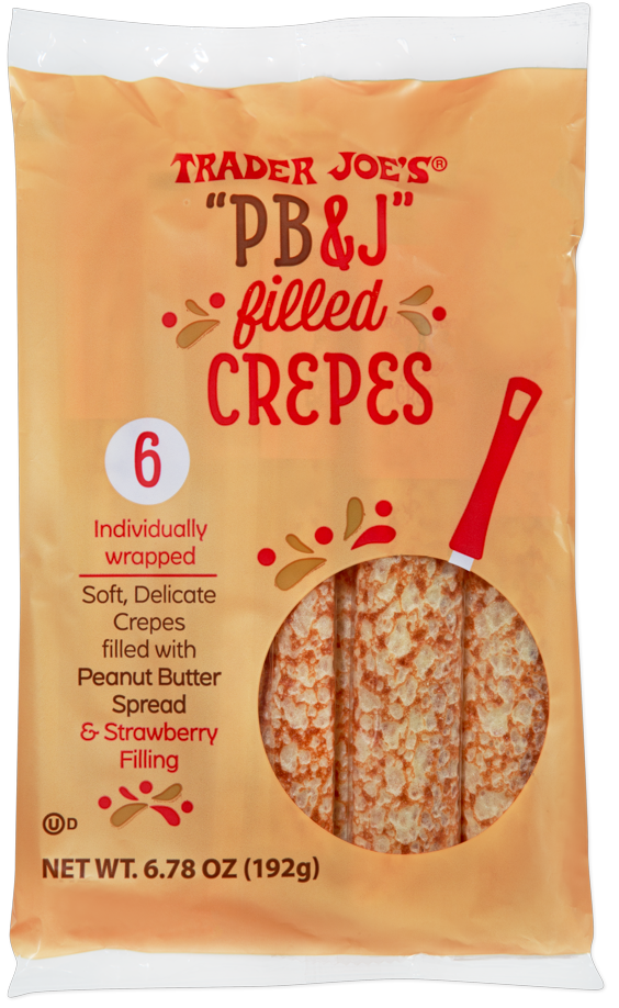Trader Joe's PB & J filled crepes