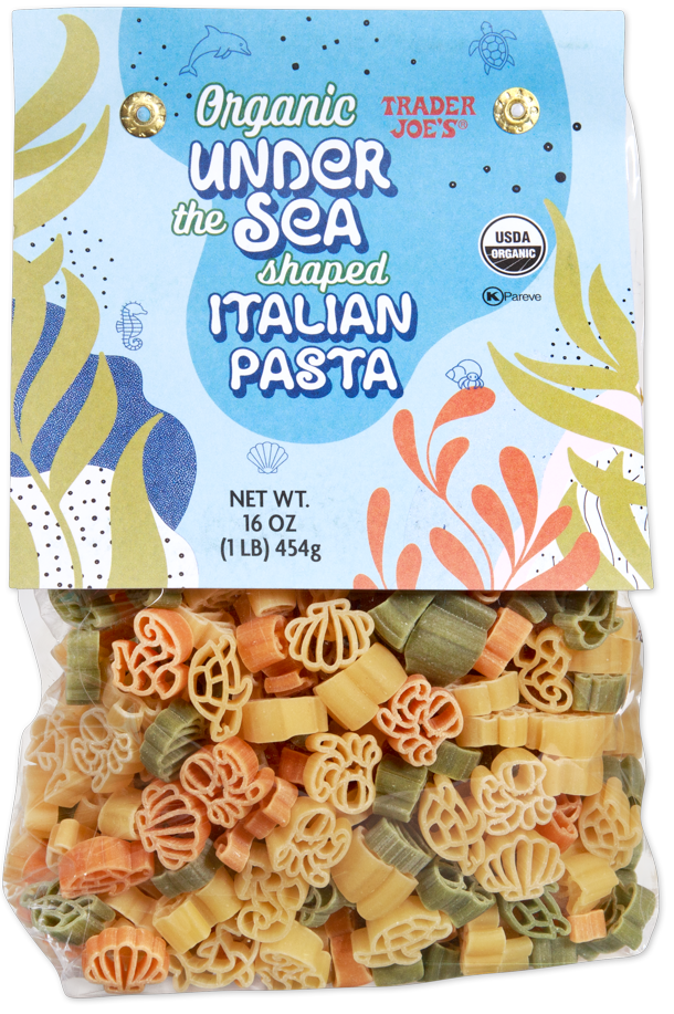 Trader Joe's organic under the sea shaped Italian pasta