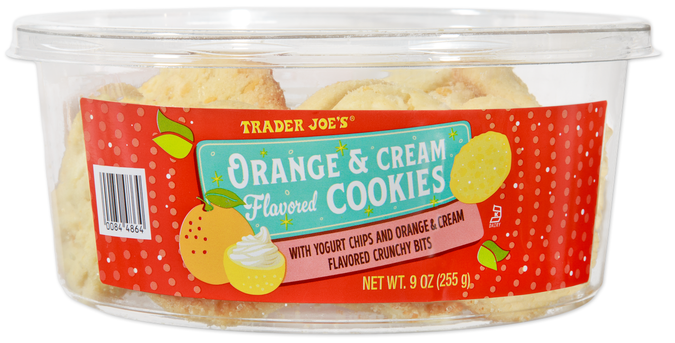 Trader Joe's orange and cream flavored cookies