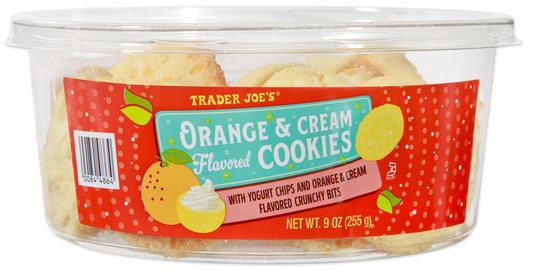 Trader Joe's orange and cream flavored cookies