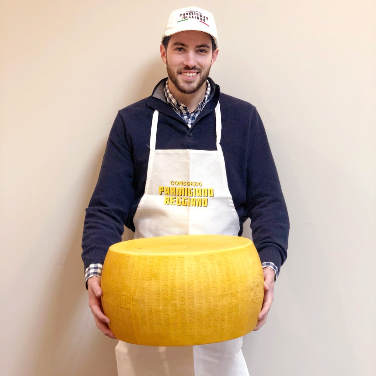 Imported Italian Parmigiano Reggiano whole wheel