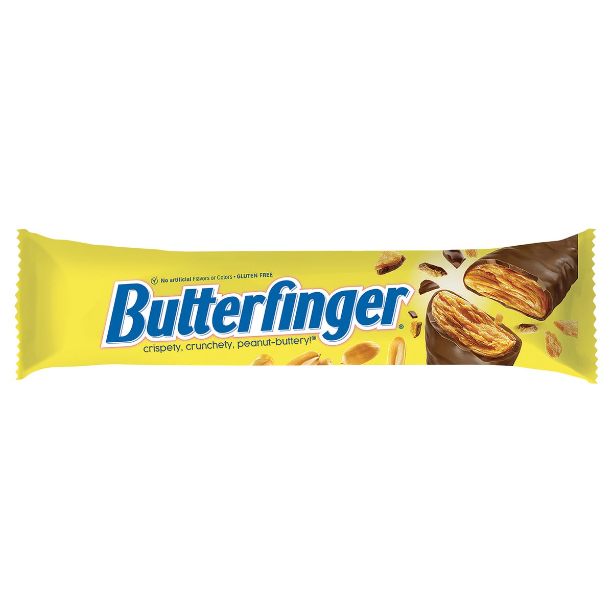 Chocolatey peanut-buttery Butterfinger bars