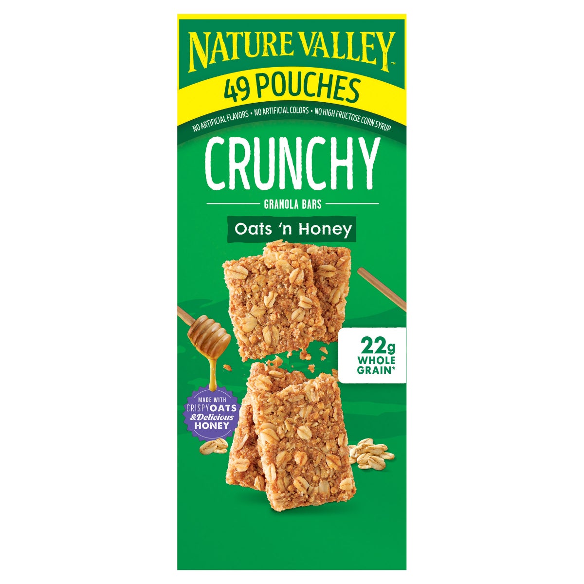 Nature Valley Oats 'n Honey crunchy granola bars box