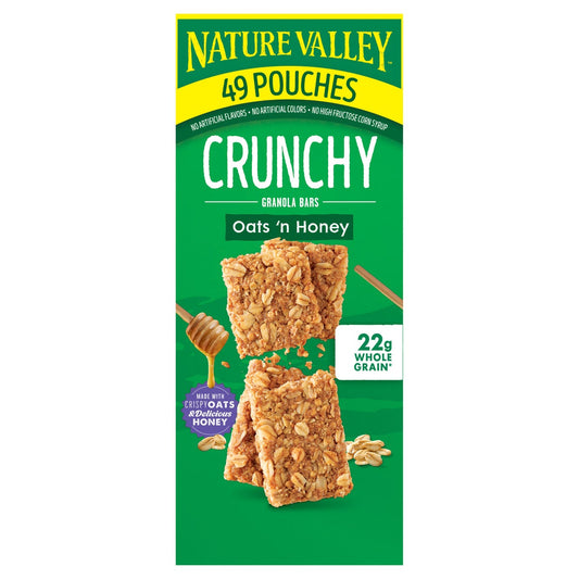 Nature Valley Oats 'n Honey crunchy granola bars box