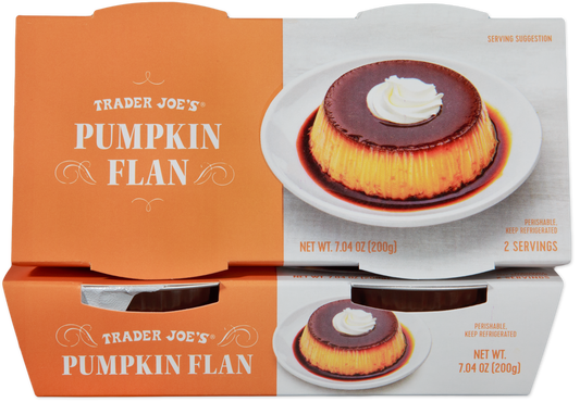 Trader Joe's Pumpkin Flan seasonal dessert