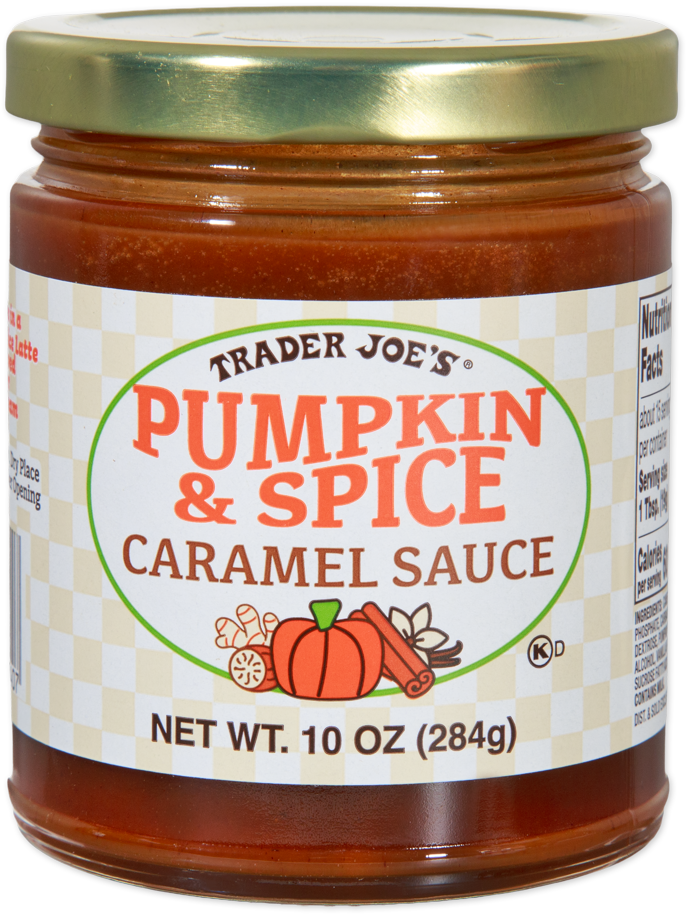 Trader Joe's Pumpkin & Spice Caramel Sauce jar