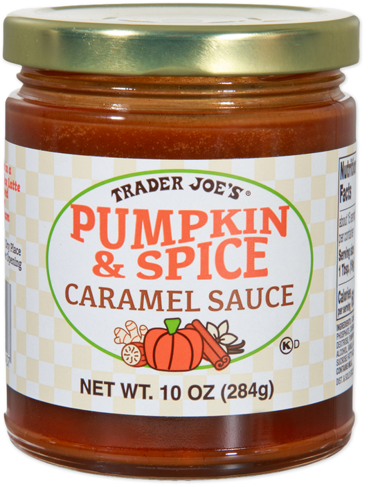 Trader Joe's Pumpkin & Spice Caramel Sauce jar