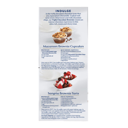 Ghirardelli triple chocolate brownie mix serving suggestion