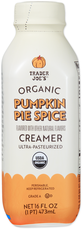 Trader Joe's Organic Pumpkin Pie Spice Creamer