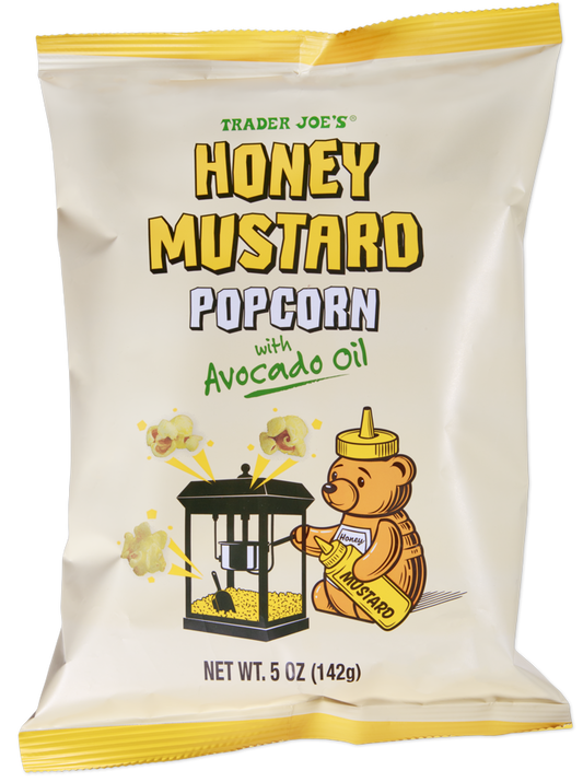 Trader Joe's Honey Mustard Popcorn snack bag